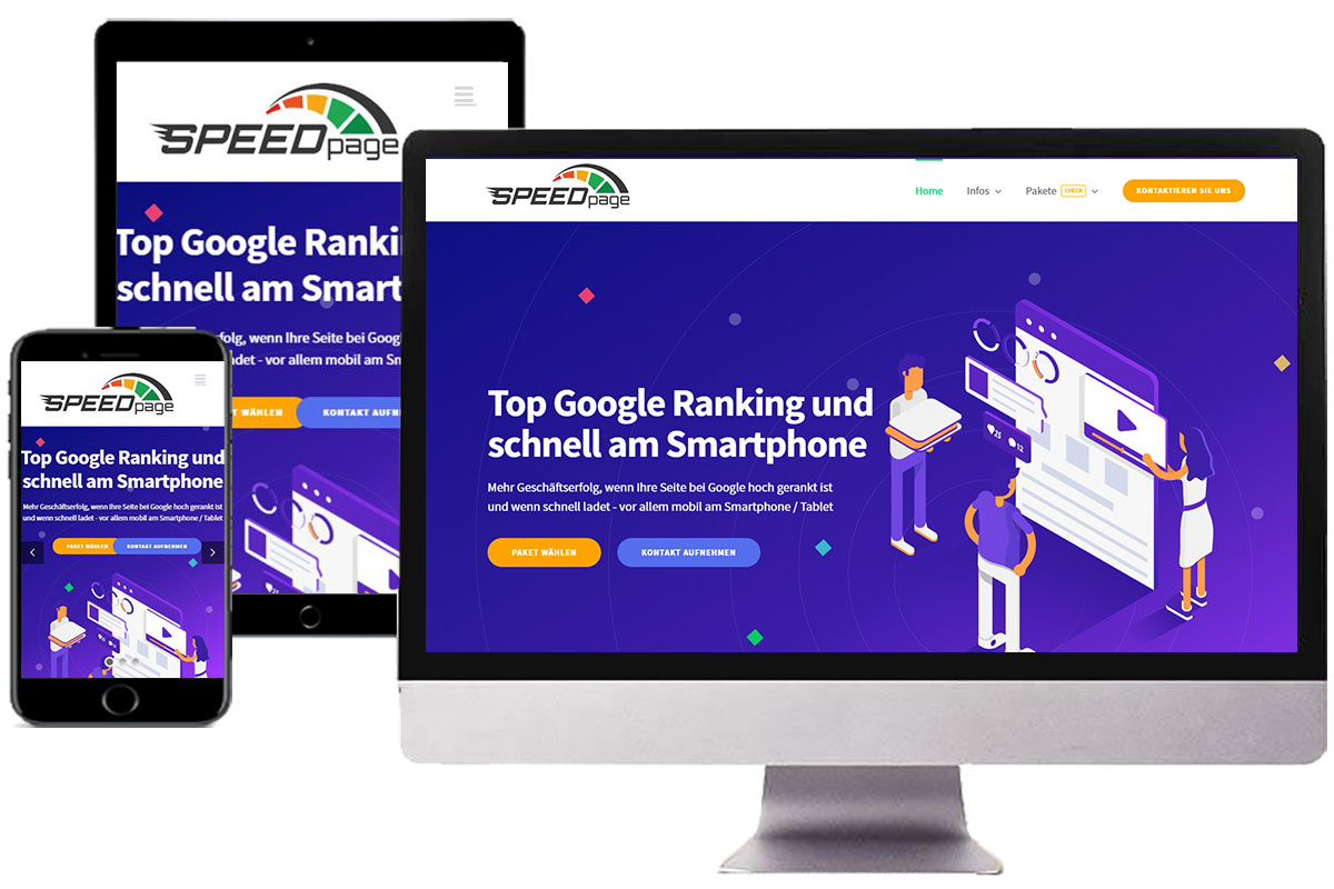 Website Optimierung für Top Google Ranking - responsive Webdesign