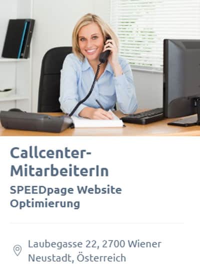 SEO Jobs: Callcenter-, Office-Mitarbeiterin